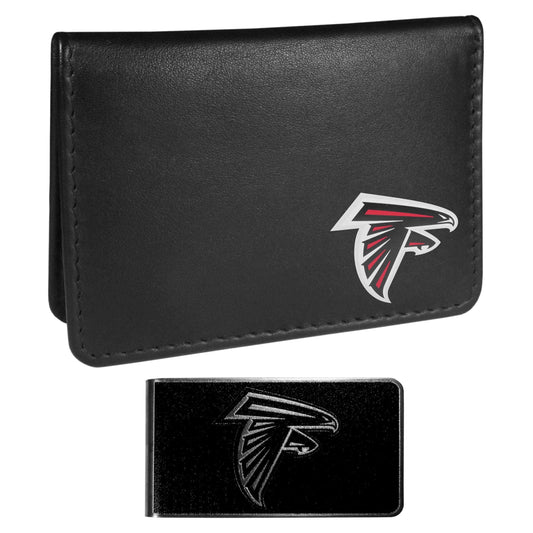 Atlanta Falcons Weekend Bi-fold Wallet & Black Money Clip - Siskiyou Buckle