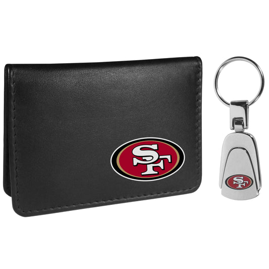 San Francisco 49ers Weekend Bi-fold Wallet & Steel Key Chain - Flyclothing LLC
