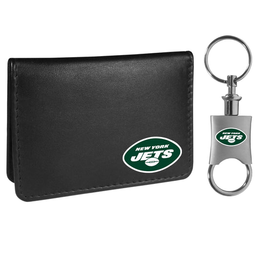 New York Jets Weekend Bi-fold Wallet & Valet Key Chain - Flyclothing LLC