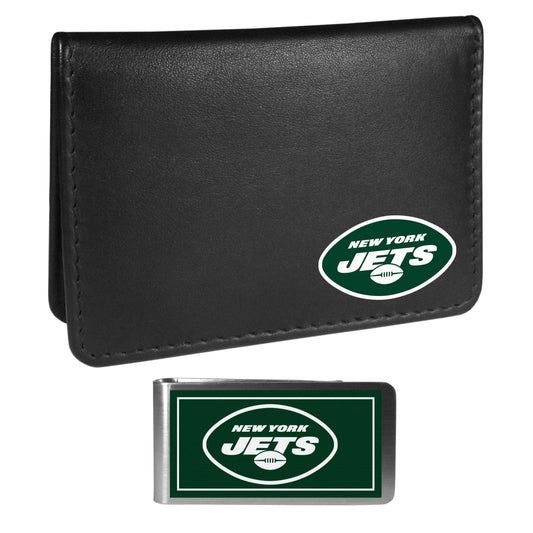 New York Jets Weekend Bi-fold Wallet & Color Money Clip - Flyclothing LLC