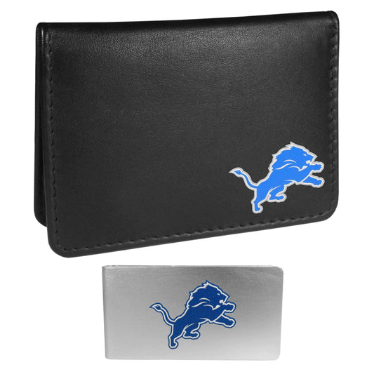 Detroit Lions Weekend Bi-fold Wallet & Money Clip - Siskiyou Buckle