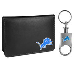 Detroit Lions Weekend Bi-fold Wallet & Valet Key Chain - Flyclothing LLC