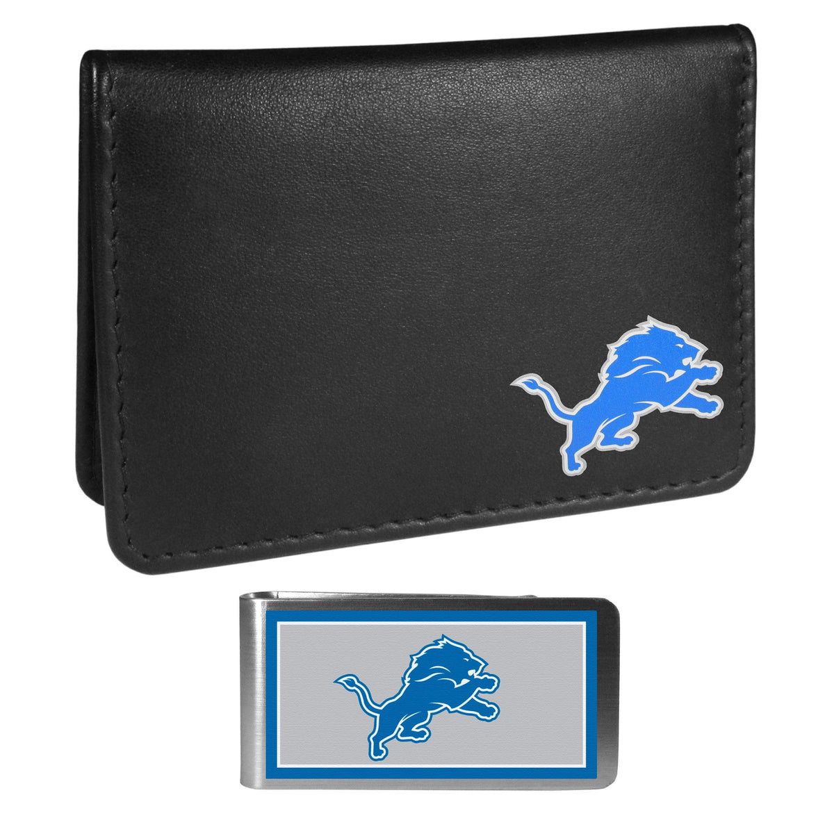 Detroit Lions Weekend Bi-fold Wallet & Color Money Clip - Flyclothing LLC
