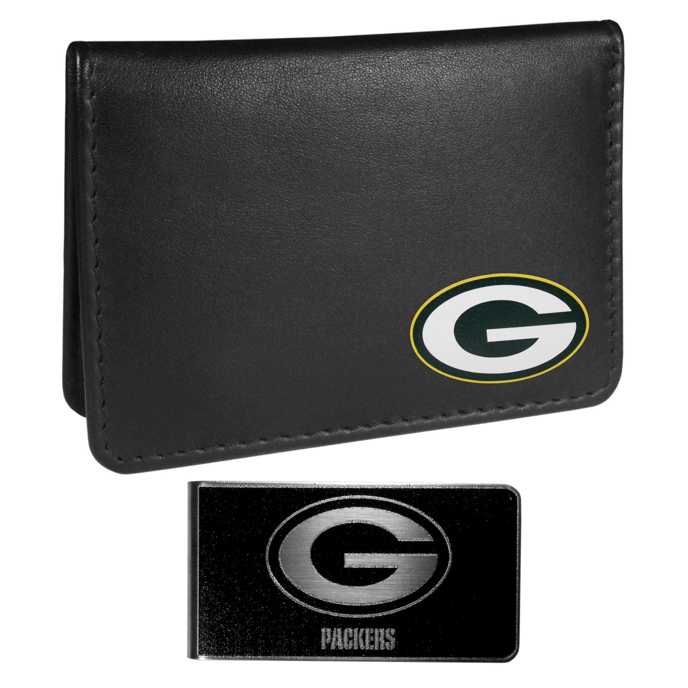 Green Bay Packers Weekend Bi-fold Wallet & Black Money Clip - Flyclothing LLC