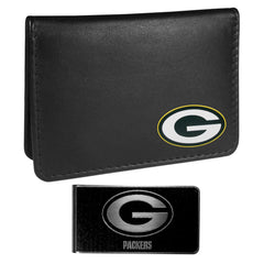 Green Bay Packers Weekend Bi-fold Wallet & Black Money Clip - Flyclothing LLC