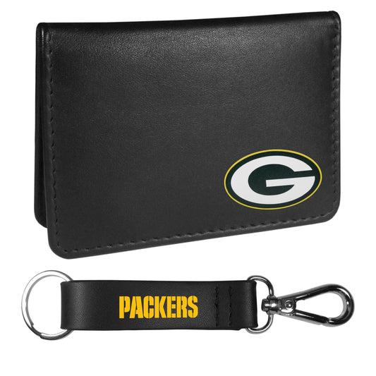 Green Bay Packers Weekend Bi-fold Wallet & Strap Key Chain - Flyclothing LLC