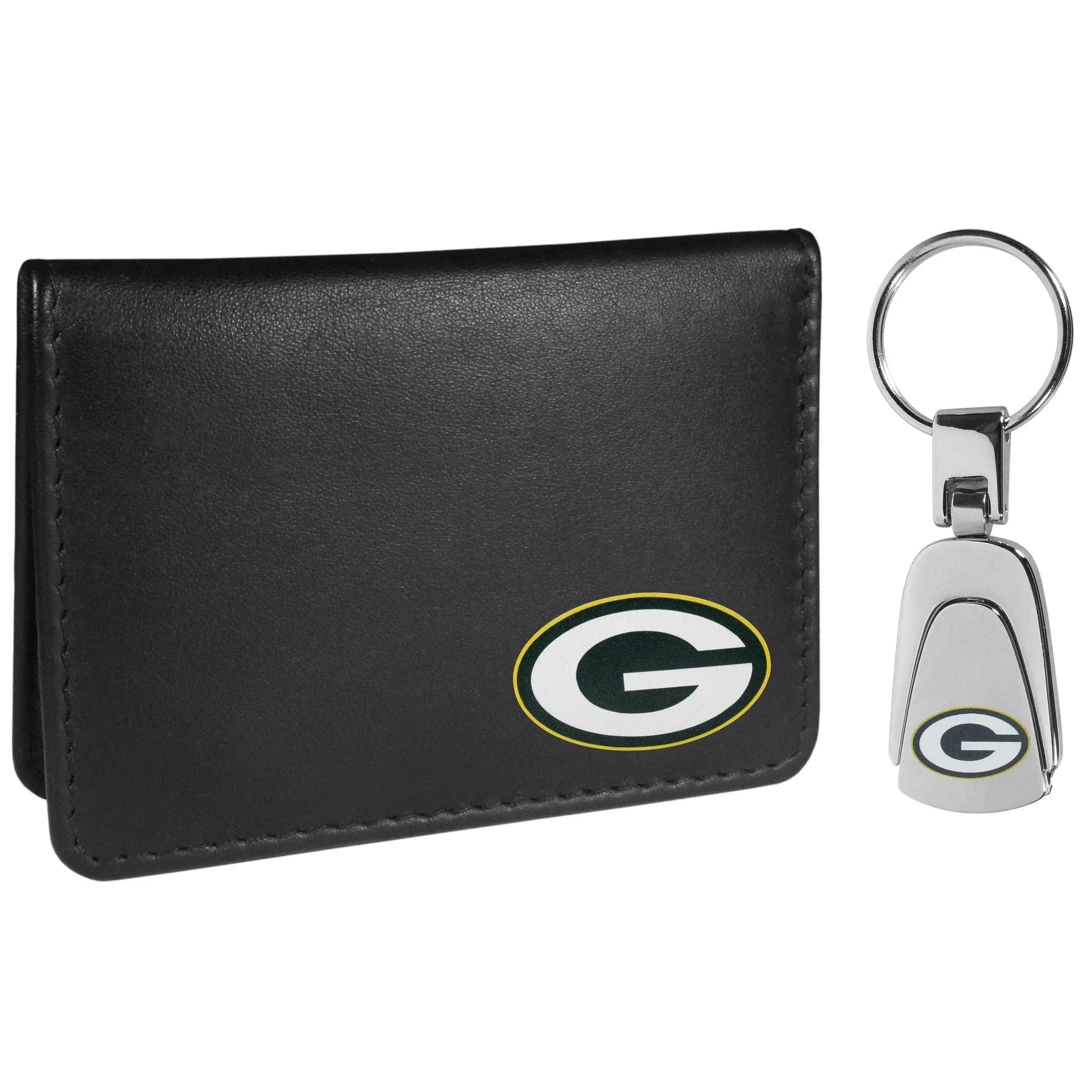 Green Bay Packers Weekend Bi-fold Wallet & Steel Key Chain - Siskiyou Buckle - Flyclothing LLC