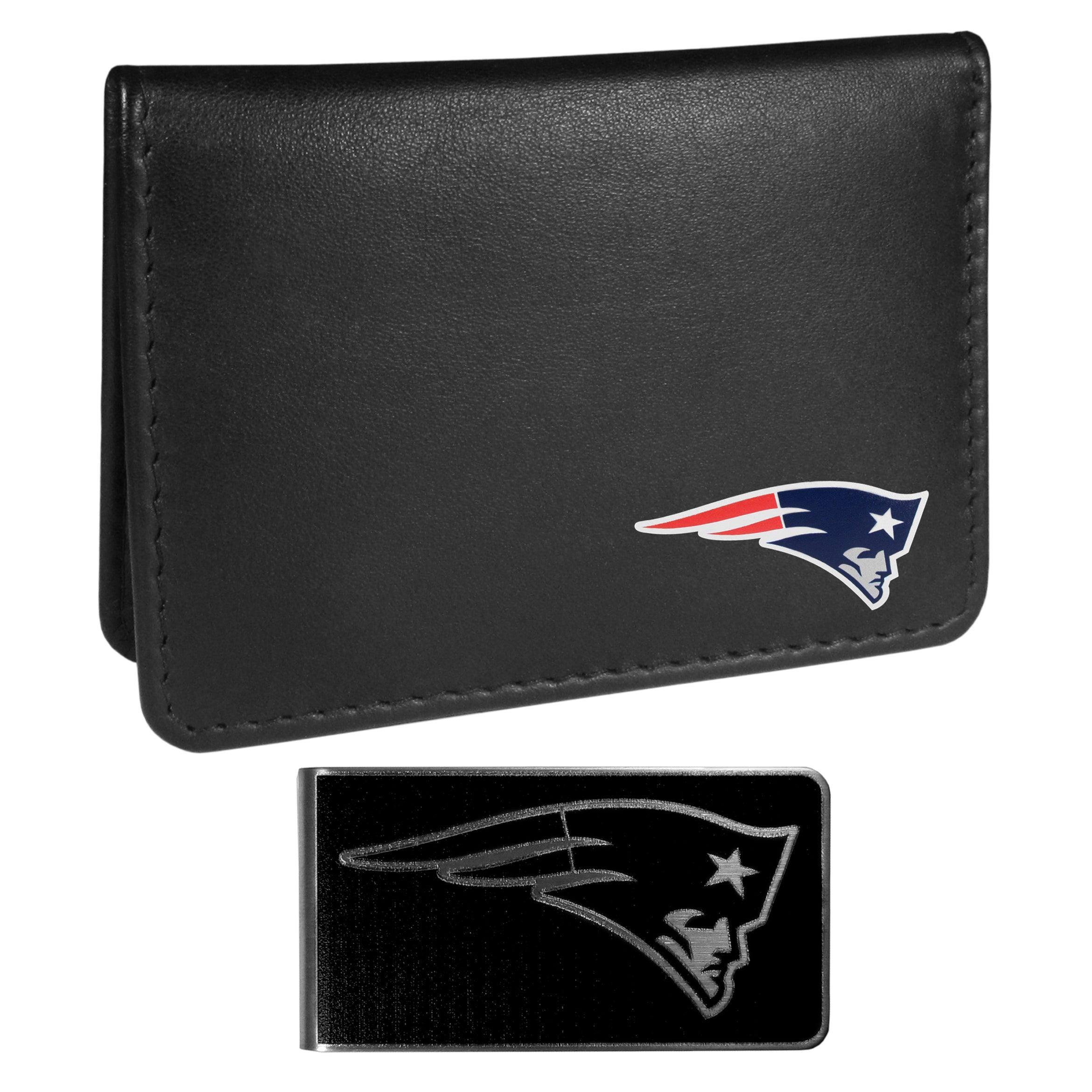 New England Patriots Weekend Bi-fold Wallet & Black Money Clip - Siskiyou Buckle