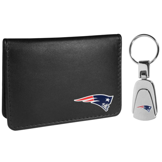 New England Patriots Weekend Bi-fold Wallet & Steel Key Chain - Flyclothing LLC