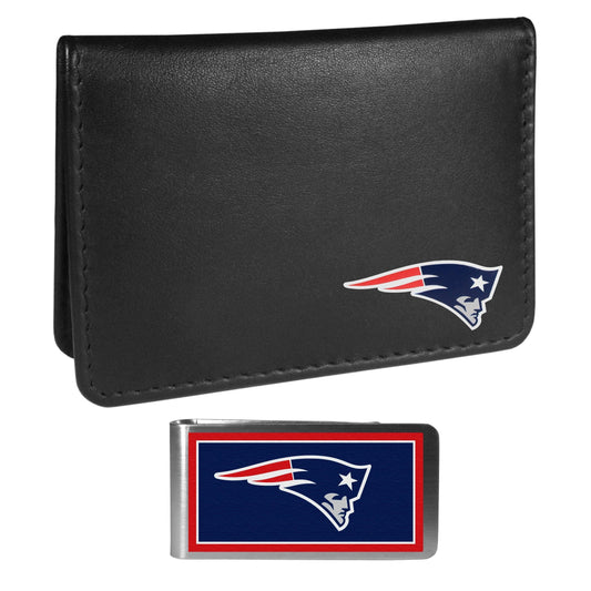 New England Patriots Weekend Bi-fold Wallet & Color Money Clip - Siskiyou Buckle