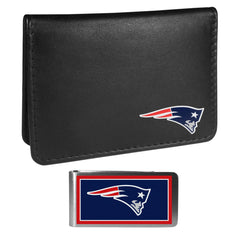 New England Patriots Weekend Bi-fold Wallet & Color Money Clip - Siskiyou Buckle
