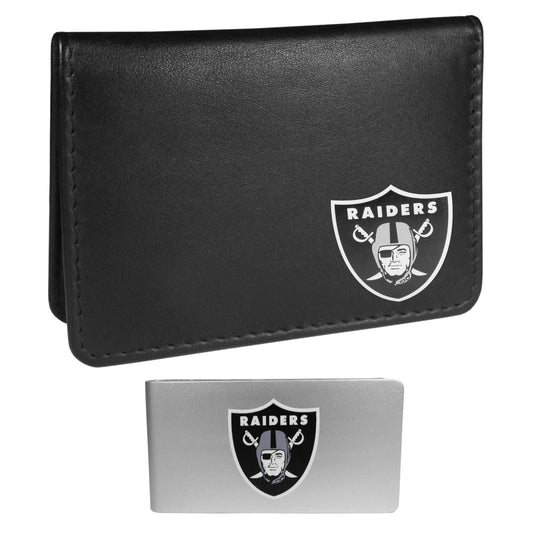 Las Vegas Raiders Weekend Bi-fold Wallet & Money Clip - Siskiyou Buckle