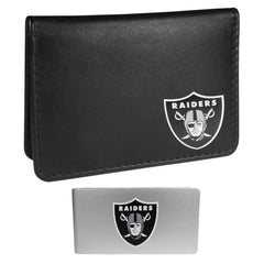 Las Vegas Raiders Weekend Bi-fold Wallet & Money Clip - Siskiyou Buckle