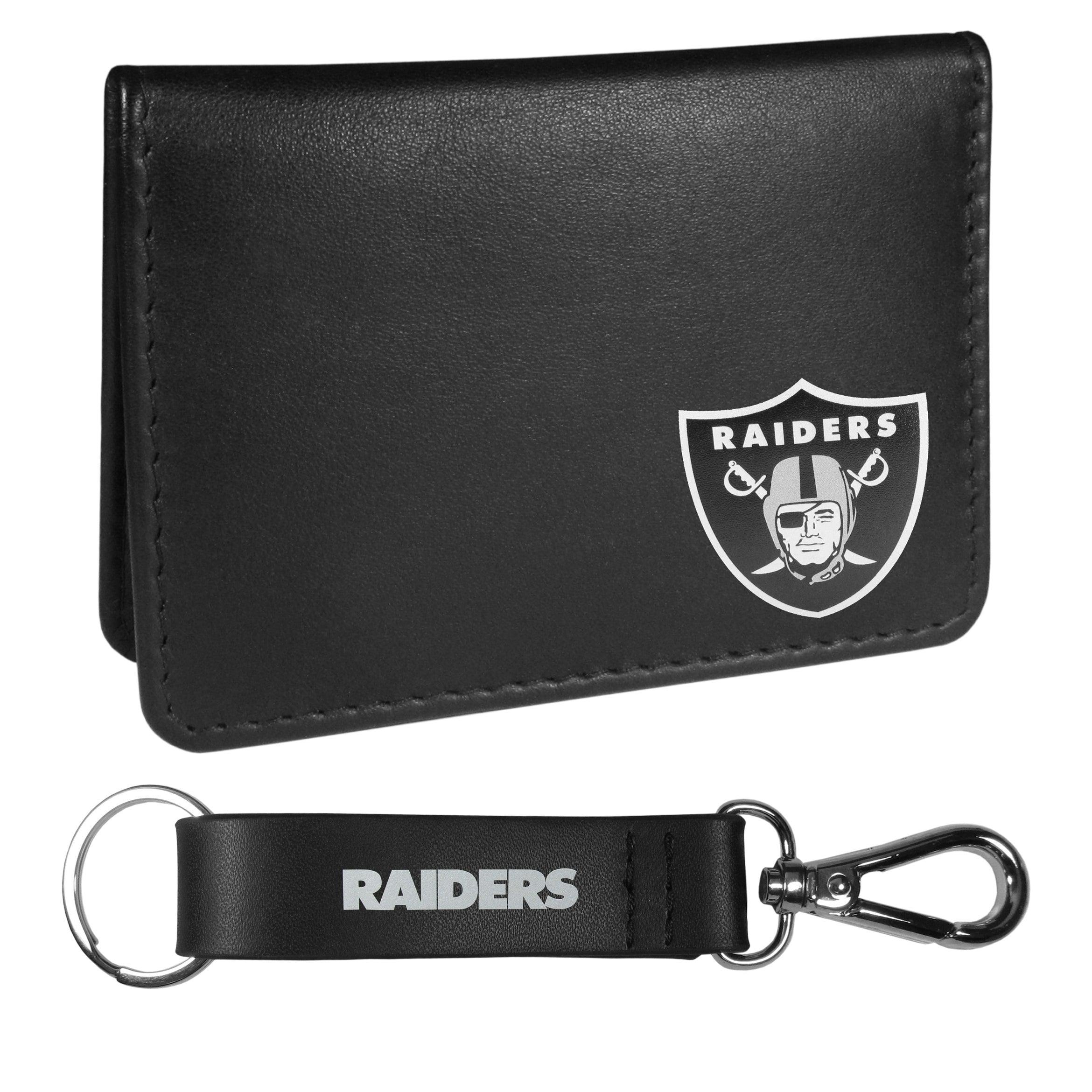 Las Vegas Raiders Weekend Bi-fold Wallet & Strap Key Chain - Flyclothing LLC