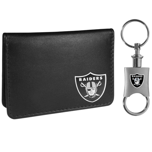 Las Vegas Raiders Weekend Bi-fold Wallet & Valet Key Chain - Siskiyou Buckle - Flyclothing LLC