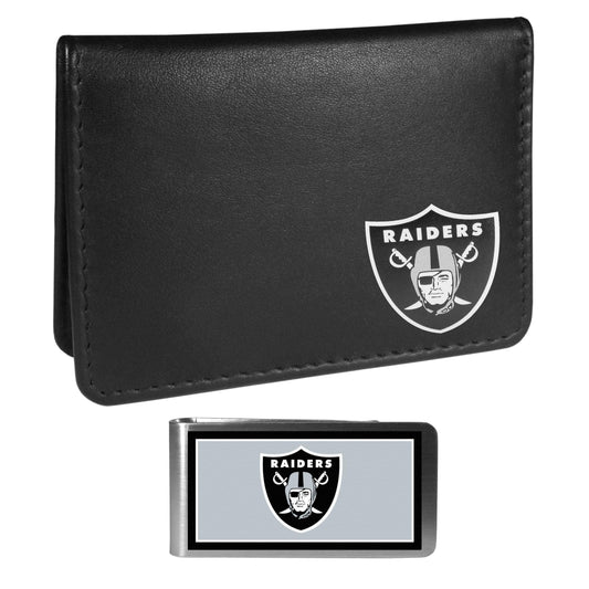 Las Vegas Raiders Weekend Bi-fold Wallet & Color Money Clip - Siskiyou Buckle