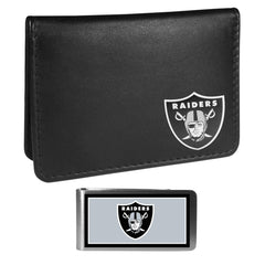 Las Vegas Raiders Weekend Bi-fold Wallet & Color Money Clip - Siskiyou Buckle