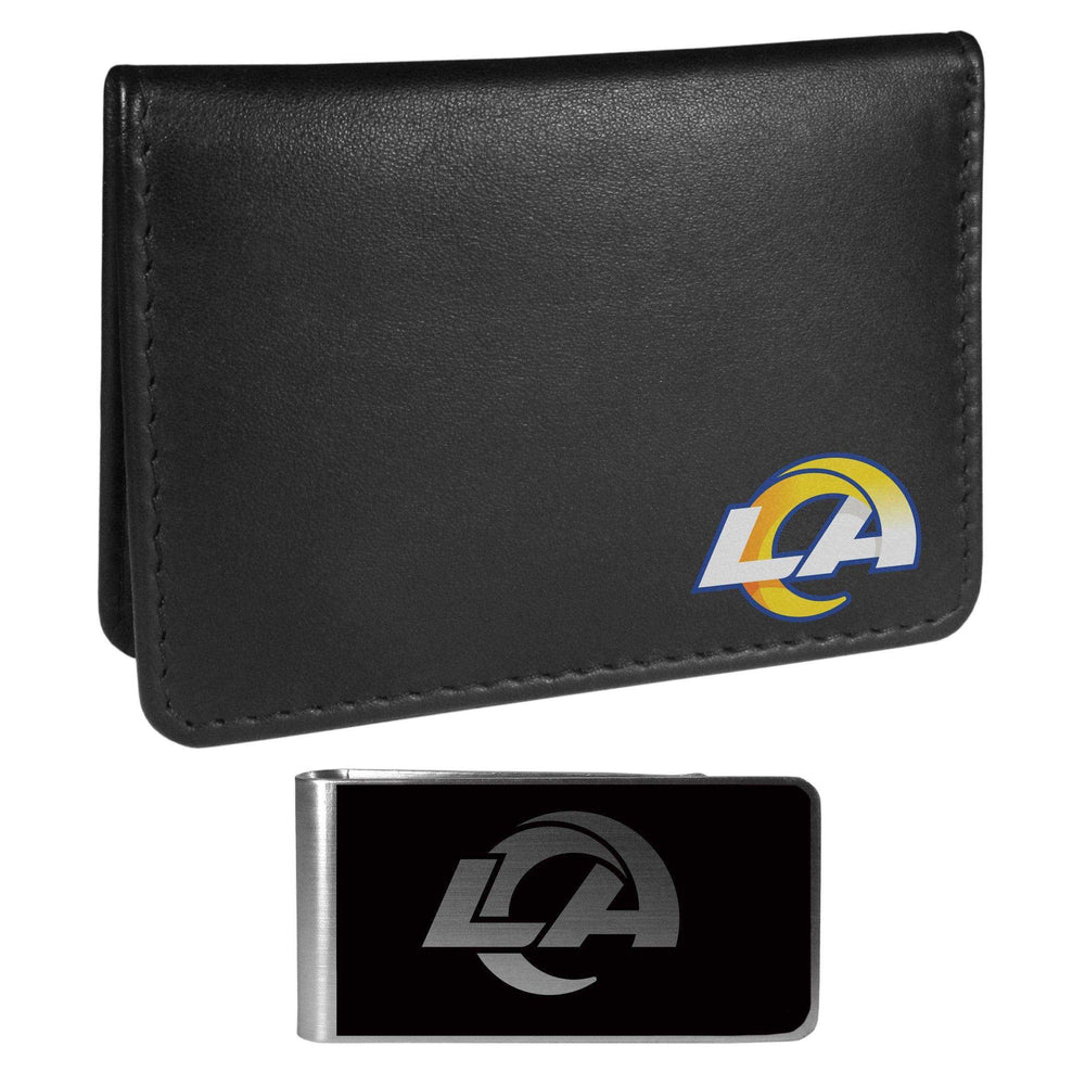 Los Angeles Rams Weekend Bi-fold Wallet & Black Money Clip - Siskiyou Buckle - Flyclothing LLC