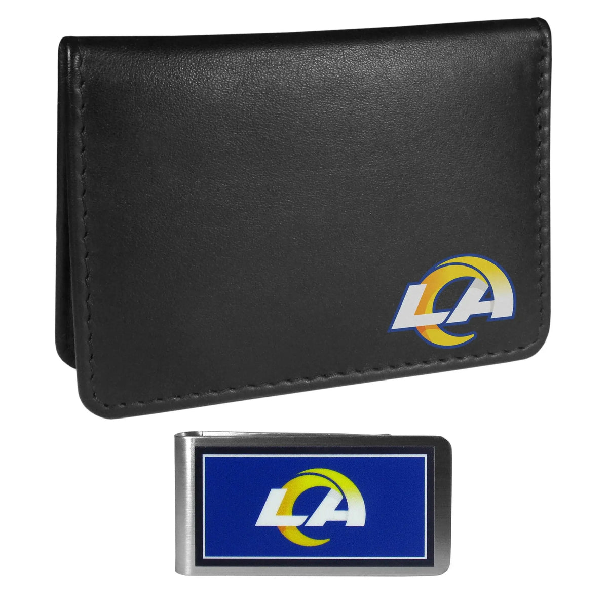 Los Angeles Rams Weekend Bi-fold Wallet & Color Money Clip - Siskiyou Buckle - Flyclothing LLC