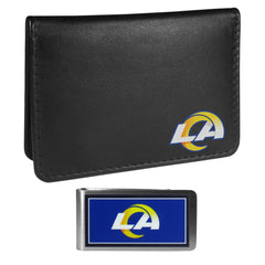 Los Angeles Rams Weekend Bi-fold Wallet & Color Money Clip - Siskiyou Buckle