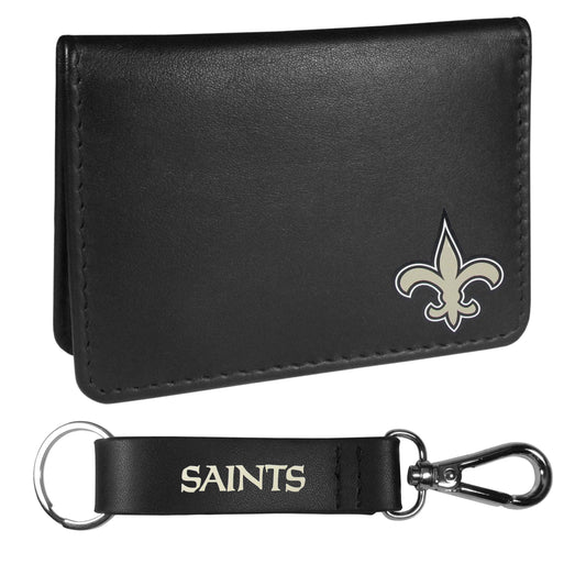 New Orleans Saints Weekend Bi-fold Wallet & Strap Key Chain - Flyclothing LLC