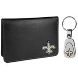 New Orleans Saints Weekend Bi-fold Wallet & Steel Key Chain - Siskiyou Buckle