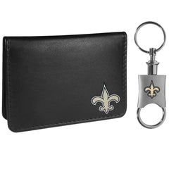 New Orleans Saints Weekend Bi-fold Wallet & Valet Key Chain - Siskiyou Buckle