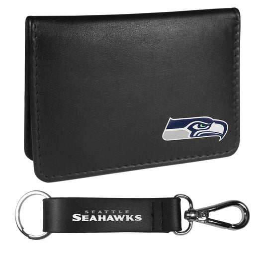 Seattle Seahawks Weekend Bi-fold Wallet & Strap Key Chain - Siskiyou Buckle