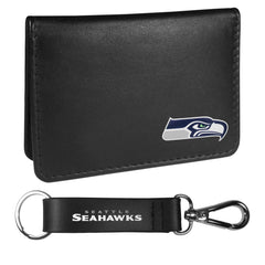 Seattle Seahawks Weekend Bi-fold Wallet & Strap Key Chain - Siskiyou Buckle