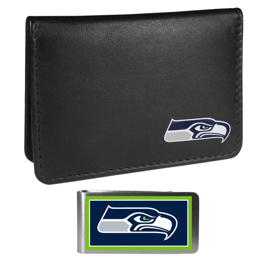Seattle Seahawks Weekend Bi-fold Wallet & Color Money Clip - Flyclothing LLC