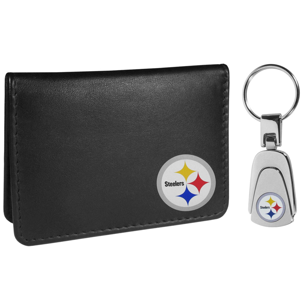Pittsburgh Steelers Weekend Bi-fold Wallet & Steel Key Chain - Siskiyou Buckle