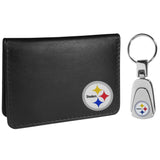 Pittsburgh Steelers Weekend Bi-fold Wallet & Steel Key Chain - Siskiyou Buckle