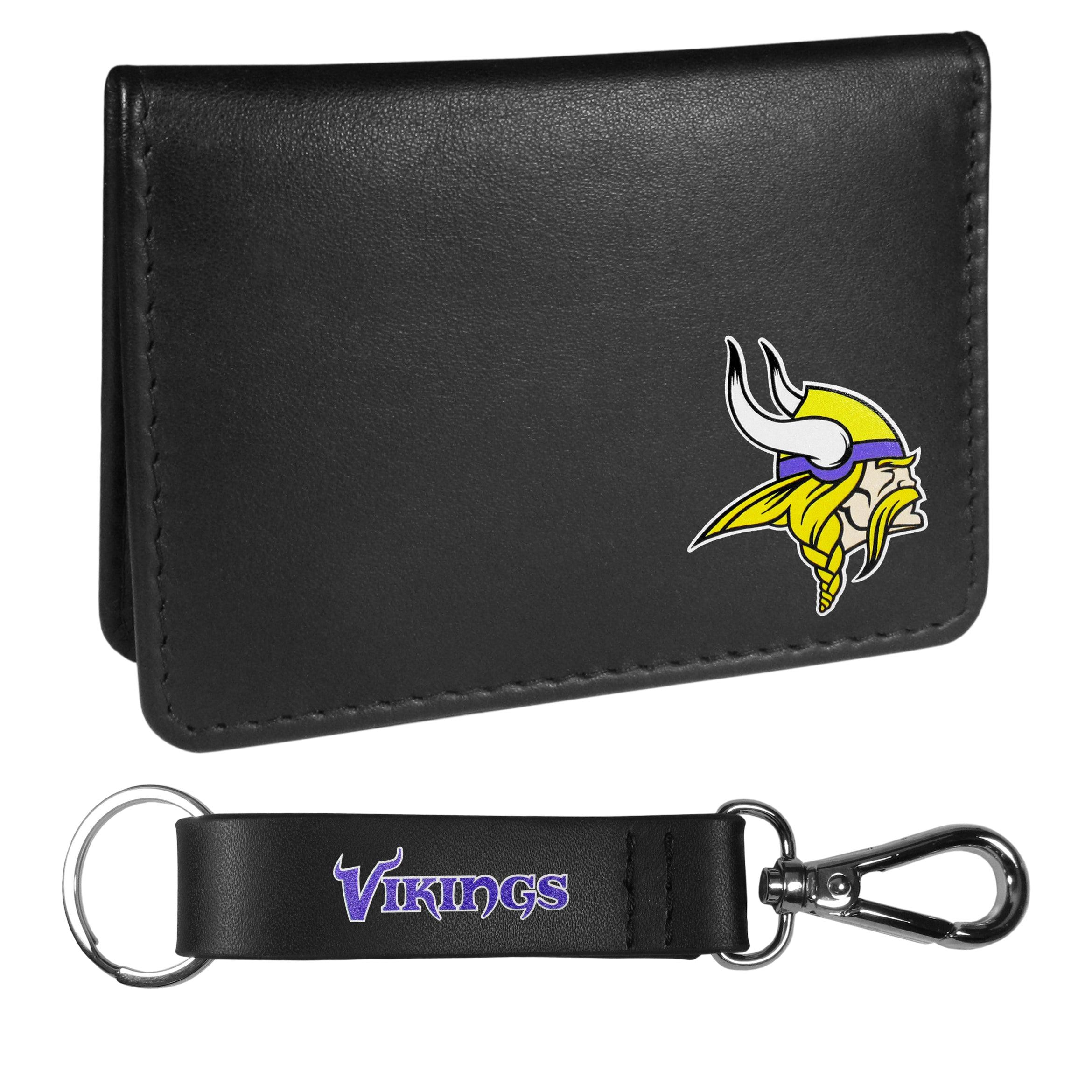 Minnesota Vikings Weekend Bi-fold Wallet & Strap Key Chain - Flyclothing LLC