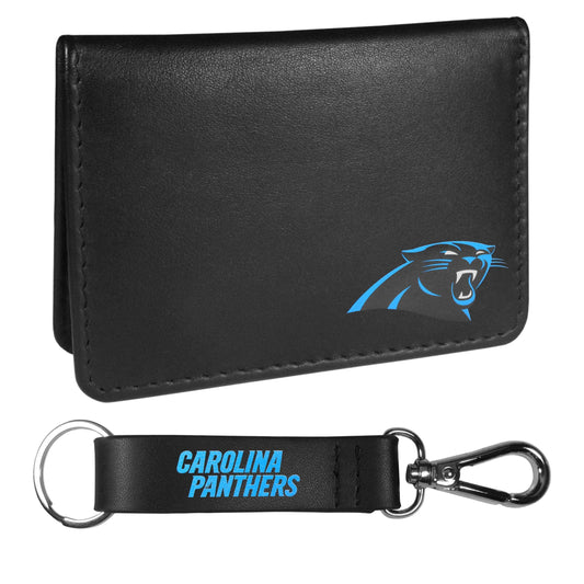 Carolina Panthers Weekend Bi-fold Wallet & Strap Key Chain - Siskiyou Buckle