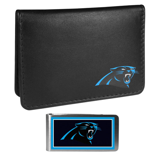 Carolina Panthers Weekend Bi-fold Wallet & Color Money Clip - Siskiyou Buckle