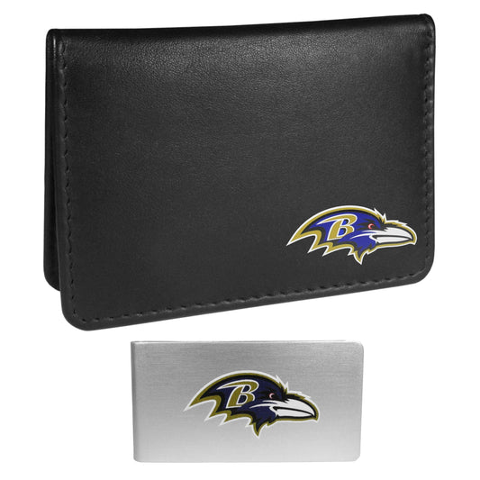 Baltimore Ravens Weekend Bi-fold Wallet & Money Clip - Siskiyou Buckle