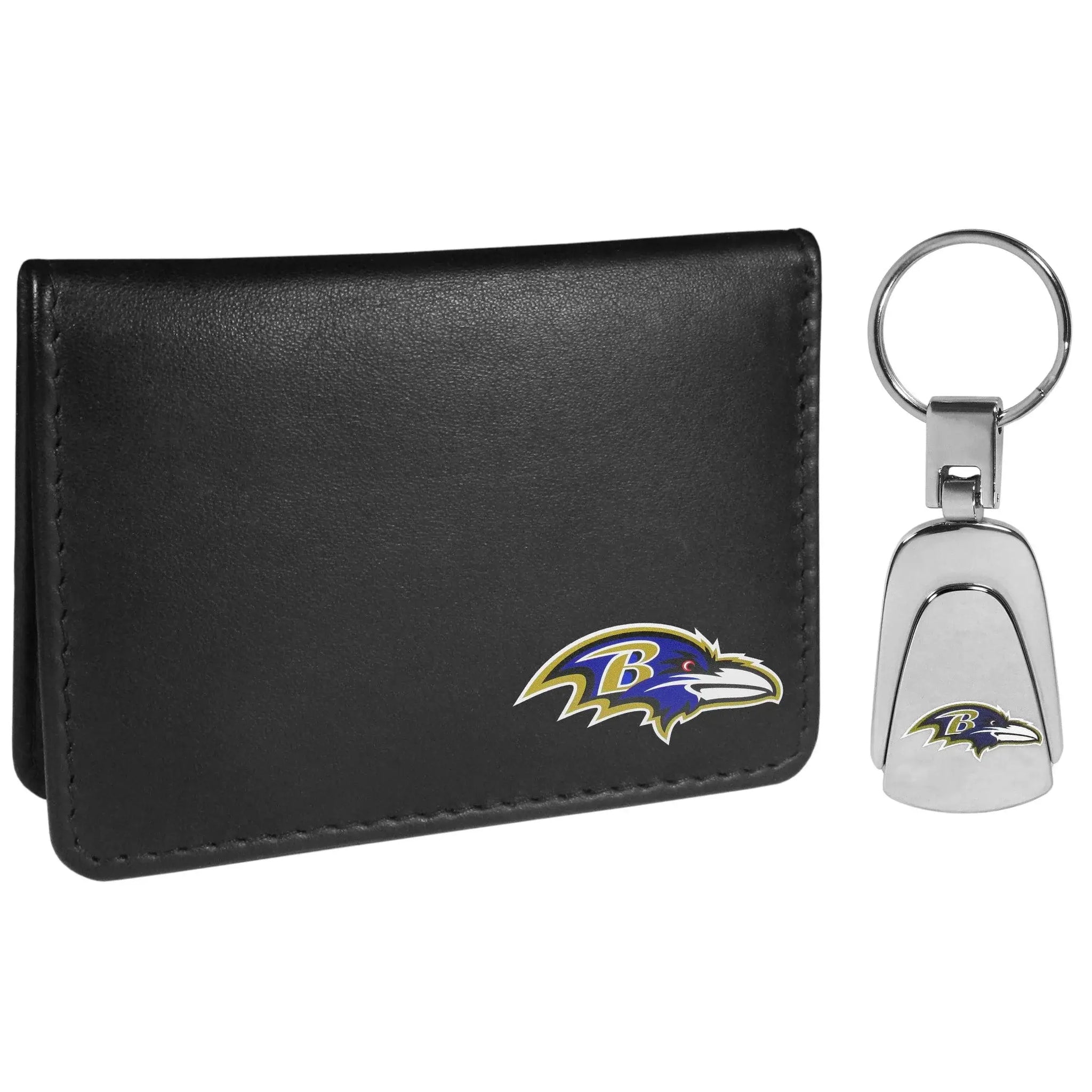 Baltimore Ravens Weekend Bi-fold Wallet & Steel Key Chain - Siskiyou Buckle - Flyclothing LLC