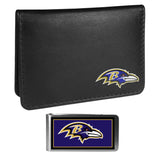 Baltimore Ravens Weekend Bi-fold Wallet & Color Money Clip - Siskiyou Buckle