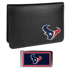 Houston Texans Weekend Bi-fold Wallet & Color Money Clip - Siskiyou Buckle