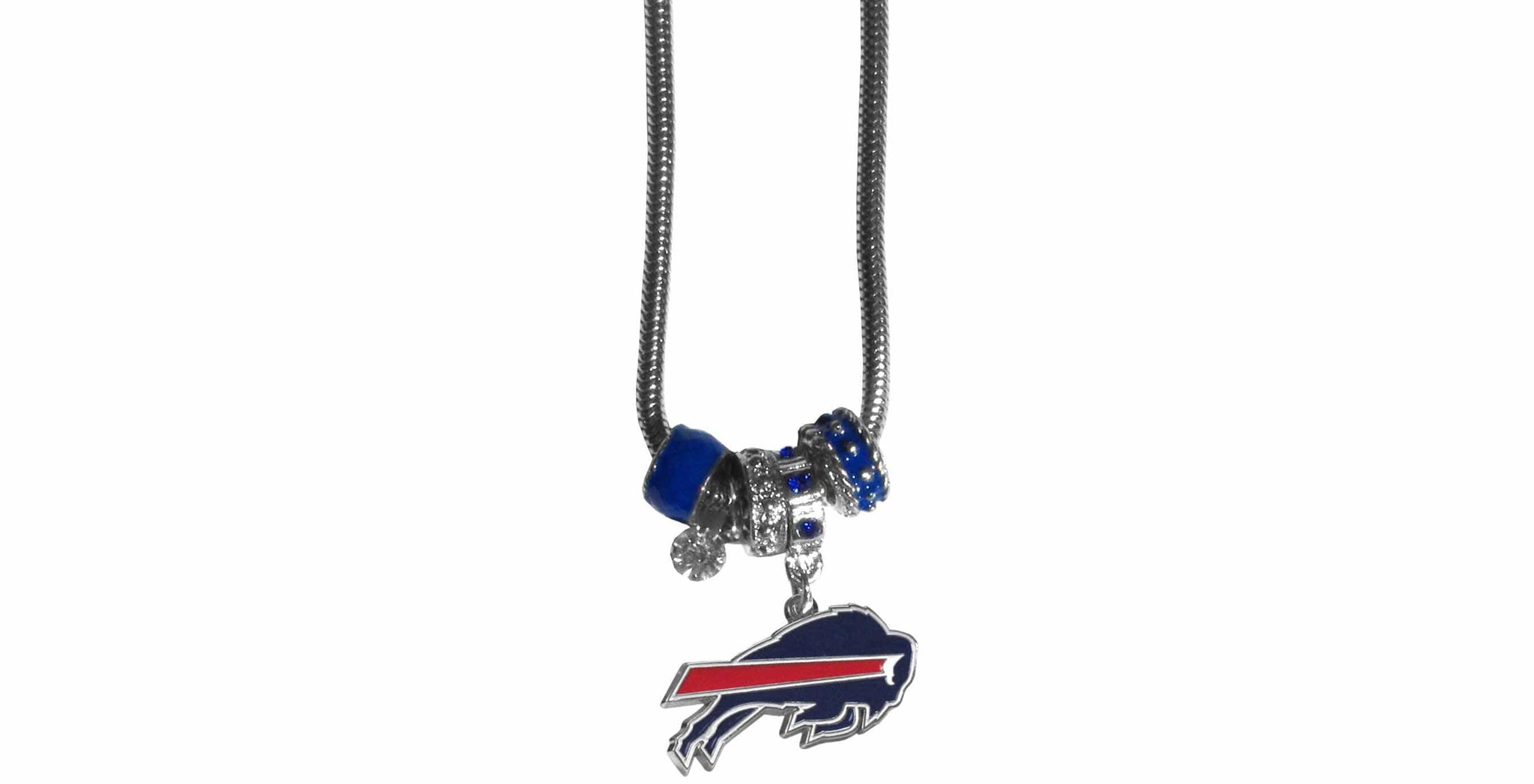 Buffalo Bills Euro Bead Necklace - Siskiyou Buckle - Flyclothing LLC