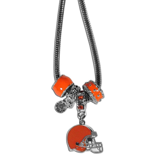 Cleveland Browns Euro Bead Necklace - Siskiyou Buckle