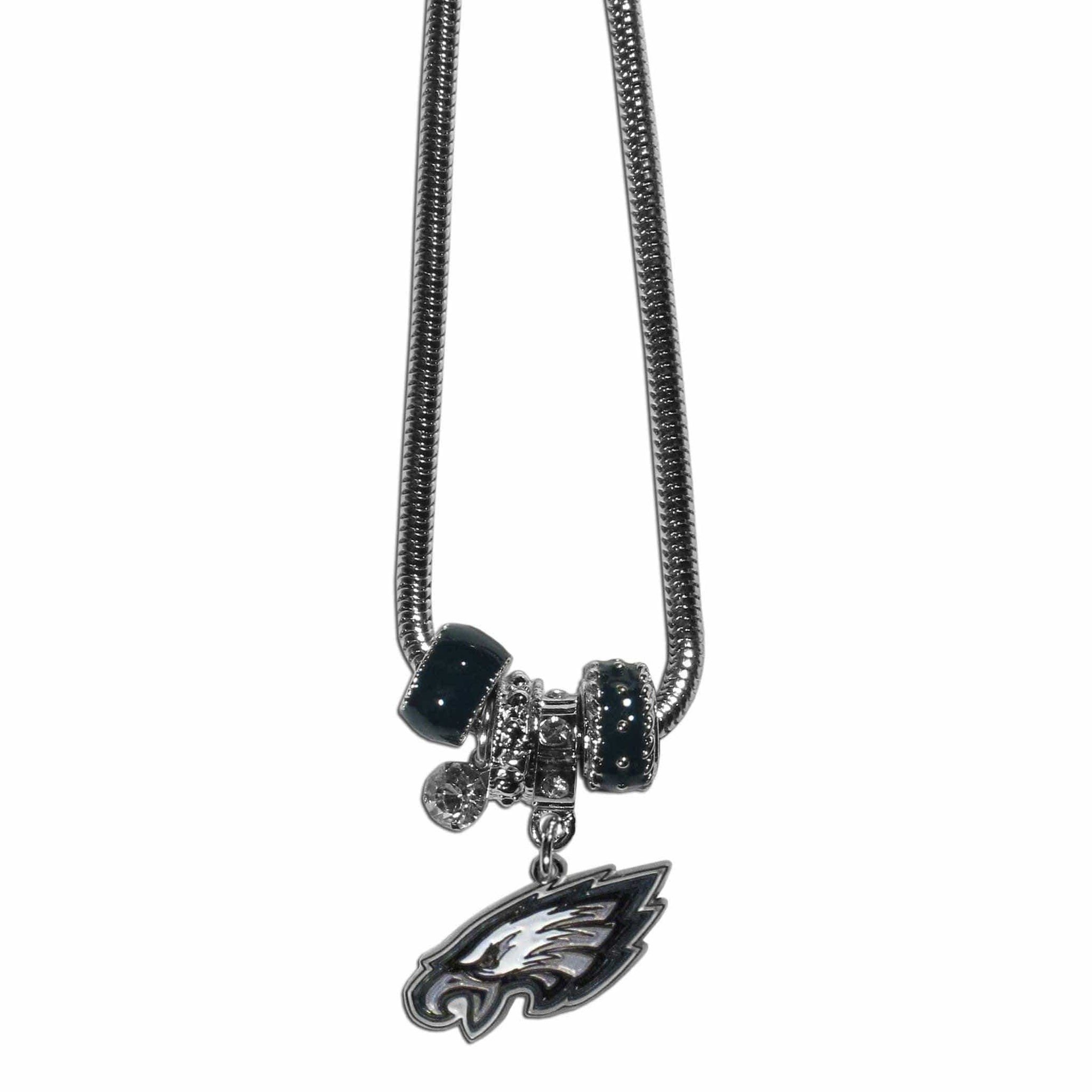 Philadelphia Eagles Euro Bead Necklace - Siskiyou Buckle - Flyclothing LLC