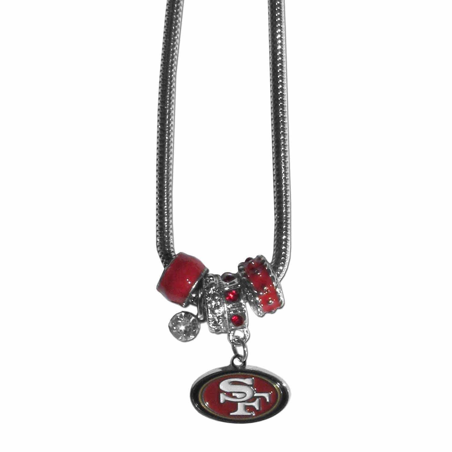 San Francisco 49ers Euro Bead Necklace - Siskiyou Buckle - Flyclothing LLC