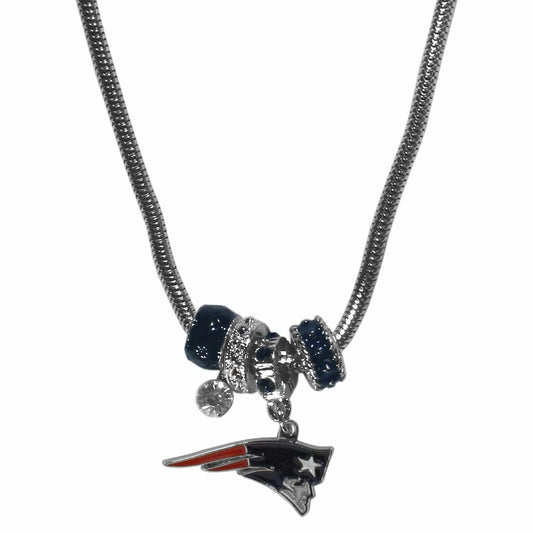 New England Patriots Euro Bead Necklace - Siskiyou Buckle