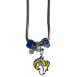 Los Angeles Rams Euro Bead Necklace - Siskiyou Buckle
