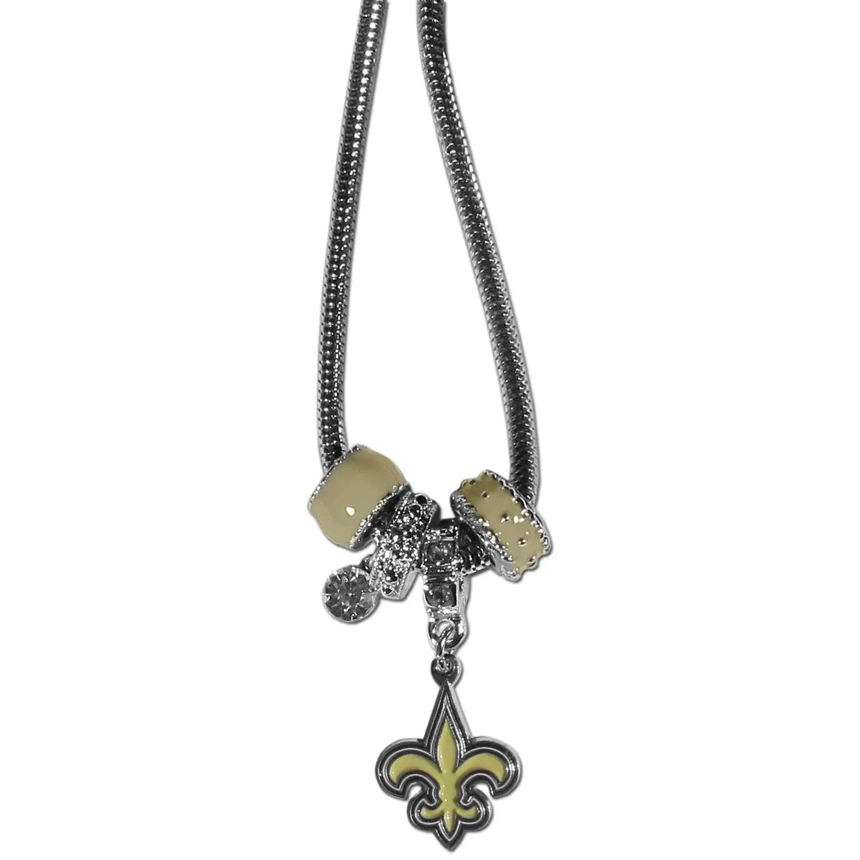 New Orleans Saints Euro Bead Necklace - Siskiyou Buckle - Flyclothing LLC
