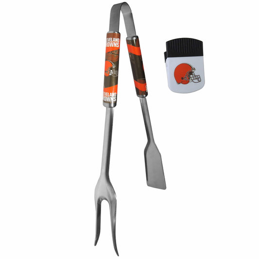 Cleveland Browns 3 in 1 BBQ Tool and Chip Clip - Siskiyou Buckle