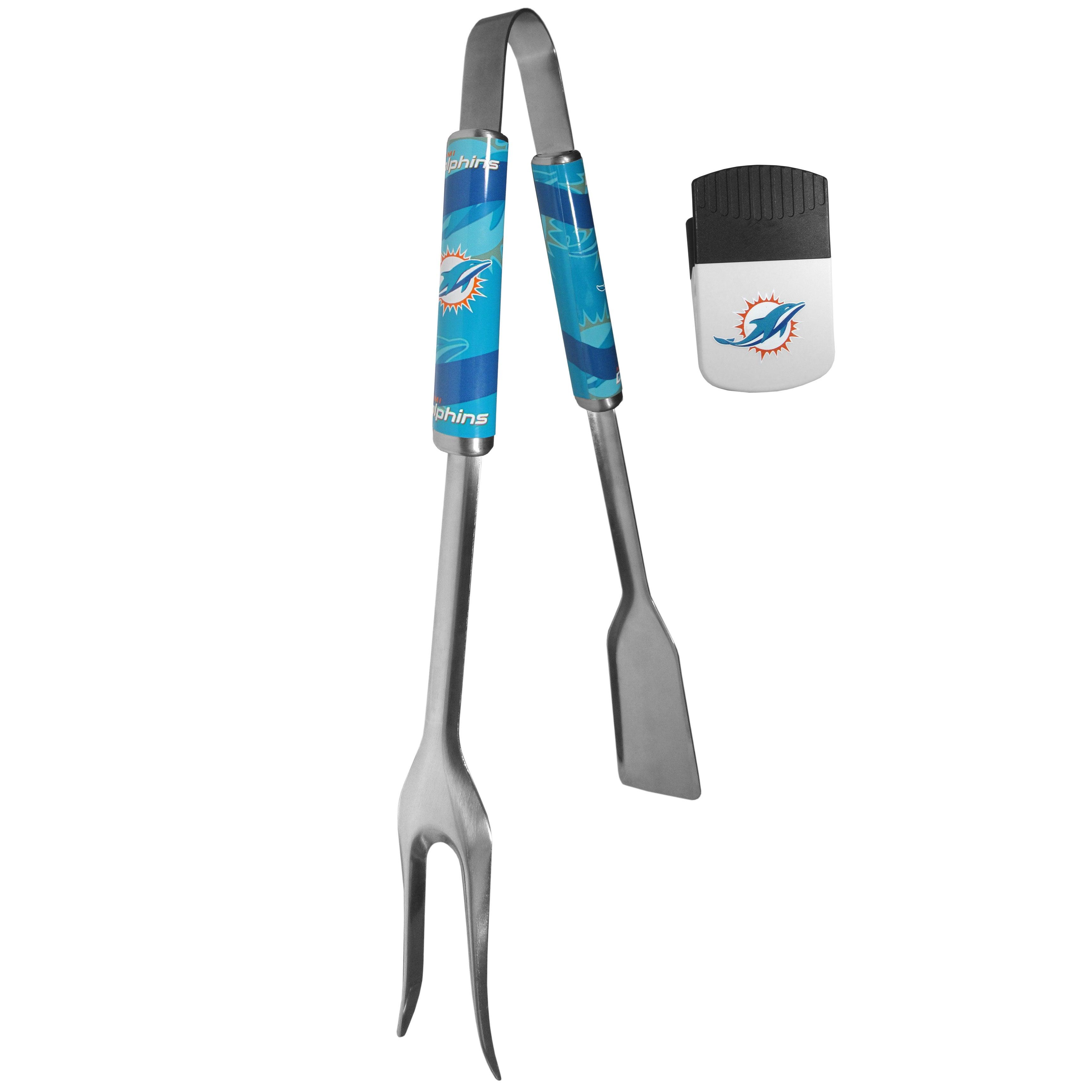 Miami Dolphins 3 in 1 BBQ Tool and Chip Clip - Flyclothing LLC