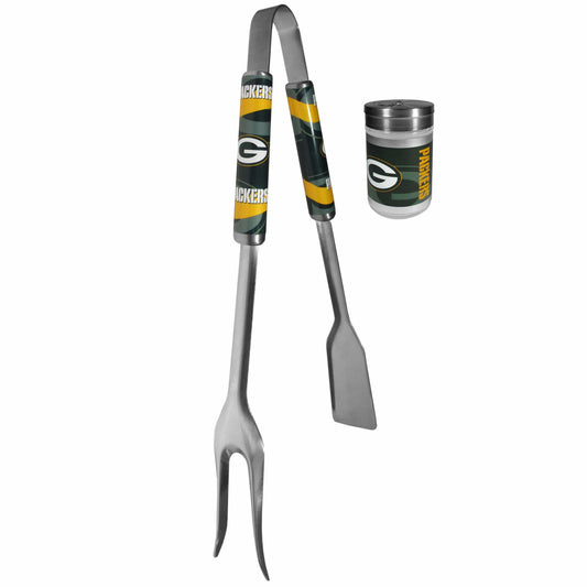 Green Bay Packers 3 in 1 BBQ Tool and Salt & Pepper Shaker - Siskiyou Buckle