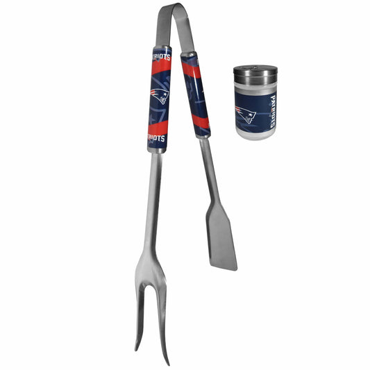 New England Patriots 3 in 1 BBQ Tool and Salt & Pepper Shaker - Siskiyou Buckle
